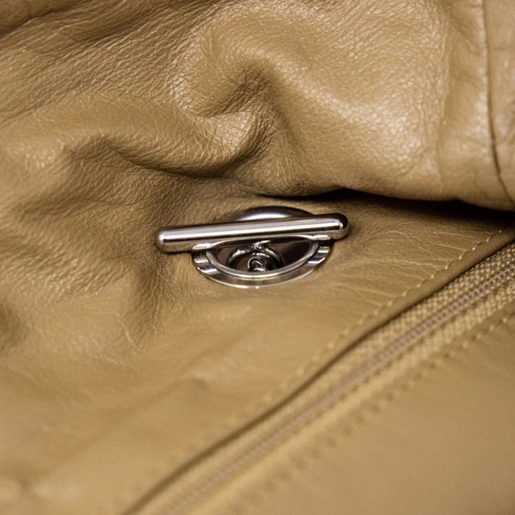 CHANEL CC Caviar Beige Wild Stitch Tote Bag Palladium Chain Purse HOST PICK 💖5 - Picture 13 of 16